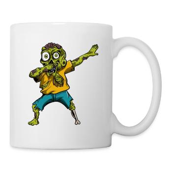 Zombie Pumpkin Zombie Dabbing Halloween - Mug - white - Right