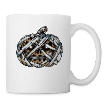 Mummy Pumpkin Glowing Skeleton Halloween - Mug - white - Right