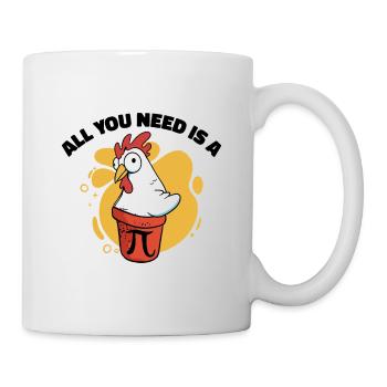 Pi Day Math Pie Huhn Topf Pi Zahl - Tasse - Weiß - Rechts