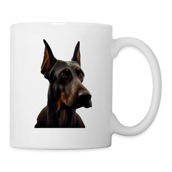 Doberman Dobermans Dog Dogs Puppy Doberman - Mug - white - Right