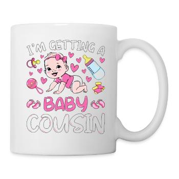 I'm Getting A Baby Cousin Baby Team Gender Reveal - Mug - white - Right