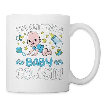 I'm Getting A Baby Cousin Baby Team Gender Reveal - Mug - white - Right
