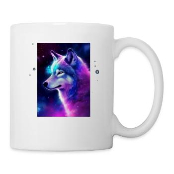 Wolf Galaxy Space Graphic Wolf Lover - Mug blanc - blanc - Droite