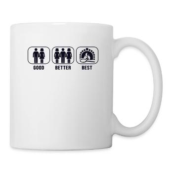 Bon meilleur meilleur plateau à pizza plateau à pizza four à pizza - Mug blanc - blanc - Droite