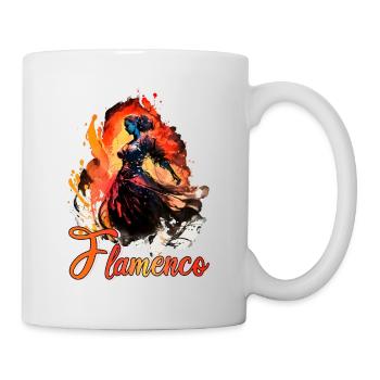 Flamenco Tanz Andalusien Spanischer Tanz - Tasse - Weiß - Rechts