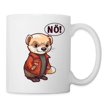 Frettchen Nö Nein - Tasse - Weiß - Rechts