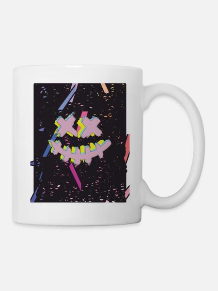 Bunt - Tasse - Weiß