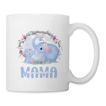 Elephant Mom Maman Mother Mother’s Day Idée cadeau - Mug blanc - blanc - Droite