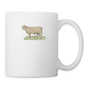 Charolais Rind I Frankreich Rinderzucht für - Tasse - Weiß - Rechts