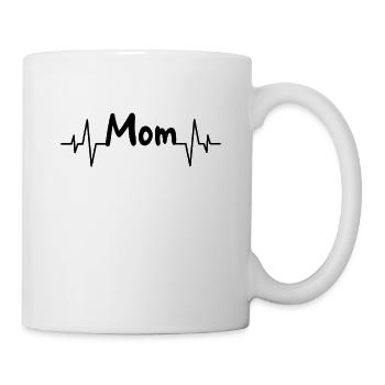 Maman battement de cœur - Mug blanc - blanc - Droite