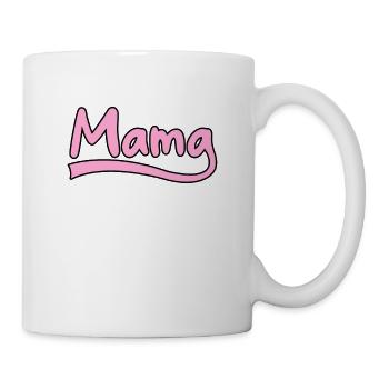 Lettrage Mama - Mug blanc - blanc - Droite