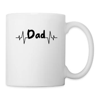 Battement de cœur de papa - Mug blanc - blanc - Droite