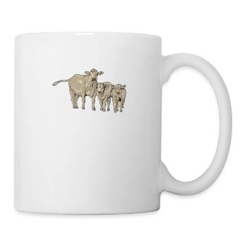 Charolais Rind I Frankreich Rinderzucht für - Tasse - Weiß - Rechts