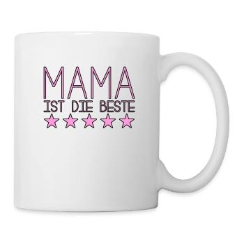 Mama ist die beste - Tasse - Weiß - Rechts