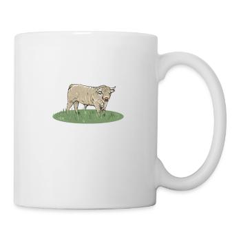 Charolais Rind I Frankreich Rinderzucht für - Tasse - Weiß - Rechts