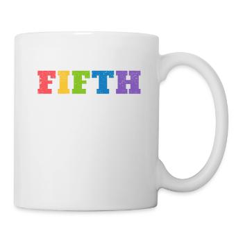 Équipe de 5ème classe Figth Class Enseignant Élève Retour - Mug blanc - blanc - Droite