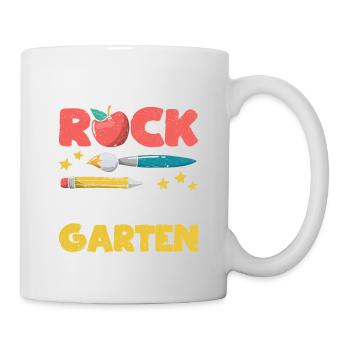 Ready To Rock Kindergarten First Day Back School - Tasse - Weiß - Rechts