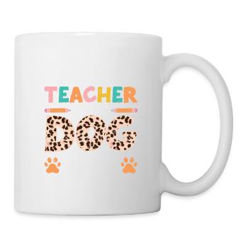 Somehow busy as a teacher and dog mother - Mug - white - Right