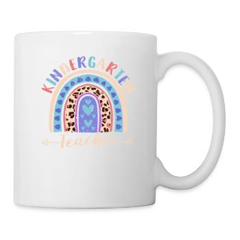 Kindergarten Teacher Funny Teach Love Inspire - Mug - white - Right