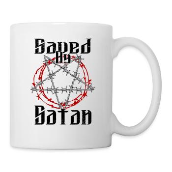 Satan Beelzebub Teufel Gothic Pentagram Mystisch - Tasse - Weiß - Rechts