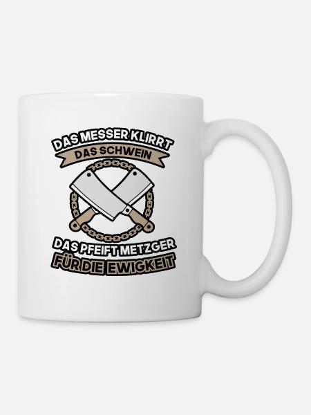 metzger für die ewigkeit - Tasse - Weiß