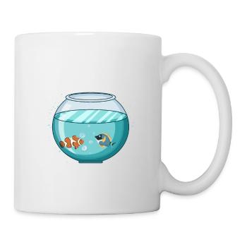 Easily Distracted By Fish Tanks Fish Keeping Aquar - Mug - white - Right