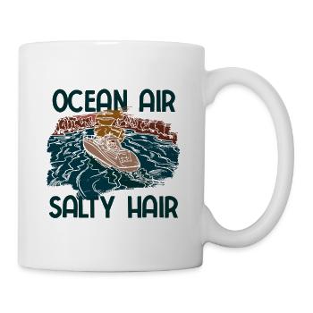 Segelboot Kapitän Spruch Zum Segeln - Tasse - Weiß - Rechts