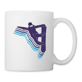 Snowboard Spruch für Snowboarder - Tasse - Weiß - Rechts