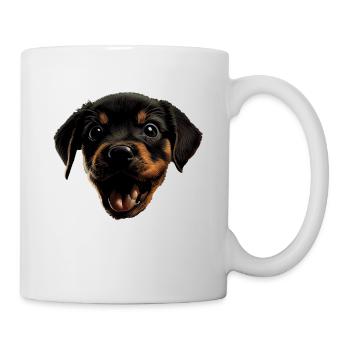 Rottweiler Hund Hunde Welpe Hundehalter Rottweiler - Tasse - Weiß - Rechts