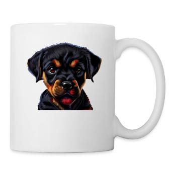 Rottweiler Hund Hunde Welpe Hundehalter Rottweiler - Tasse - Weiß - Rechts