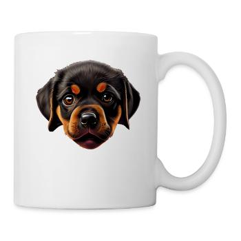 Rottweiler Hund Hunde Welpe Hundehalter Rottweiler - Tasse - Weiß - Rechts