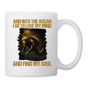 Tauchen Taucher Taucherin - Tasse - Weiß - Rechts