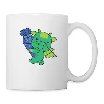Bye bye Kindergarten Hello School Dragon - Mug blanc - blanc - Droite