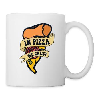 Dans Pizza We Crust Pizza Four Pizza Plateau à pizza - Mug blanc - blanc - Droite