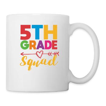 5th Grade Squad Teacher Fifth Student Team Back - Mug - white - Right