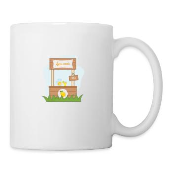 Coole Kinder verkaufen Limonade - Tasse - Weiß - Rechts