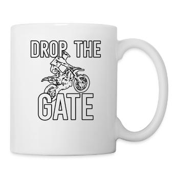 Das Tor fallen lassen - Tasse - Weiß - Rechts