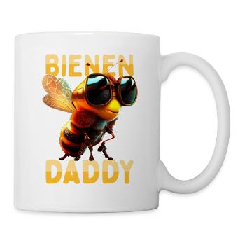 Bienen Daddy Honig Bienenzüchter Papa Vatertag Dad - Tasse - Weiß - Rechts