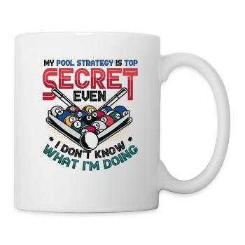 Funny pool player, billiards pool league - Mug - white - Right