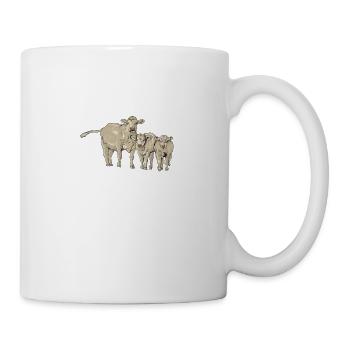Charolais Rind I Frankreich Rinderzucht für - Tasse - Weiß - Rechts
