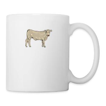 Charolais Rind I Frankreich Rinderzucht für - Tasse - Weiß - Rechts