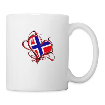 Bock auf Norwegen Flagge Urlaub Geschenk - Tasse - Weiß - Rechts