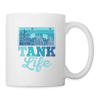 Tank Life Aquarium Owner Fish Keeping - Mug - white - Right