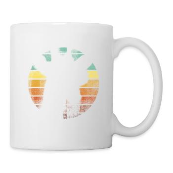Rétro Vintage Girafe Lunettes de soleil Drôle d’animal - Mug blanc - blanc - Droite