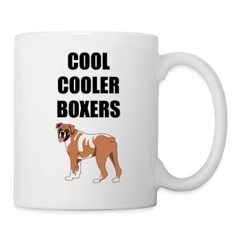 Boxer allemand chien chien amoureux disant cadeau - Mug blanc - blanc - Droite