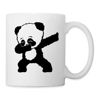 Dabbing Panda Bär Geschenk Damen Herren Kinder - Tasse - Weiß - Rechts