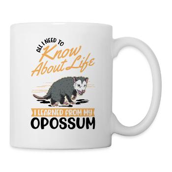 Opossum Cadeau Marsupial Opossum - Mug blanc - blanc - Droite