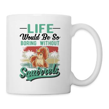 Écureuil Cadeau Écureuil Gris Écureuil - Mug blanc - blanc - Droite