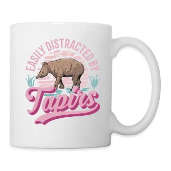 Easily distracted by Tapirs - Tasse - Weiß - Rechts