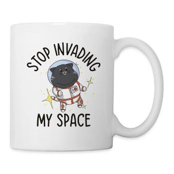 Space Purring Cat Astronaut Cat Lover Spaceship - Mug - white - Right
